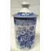 SPODE BLUE ROOM SPICE OR HERB JAR – THYME – BLUE ROSE PATTERN 